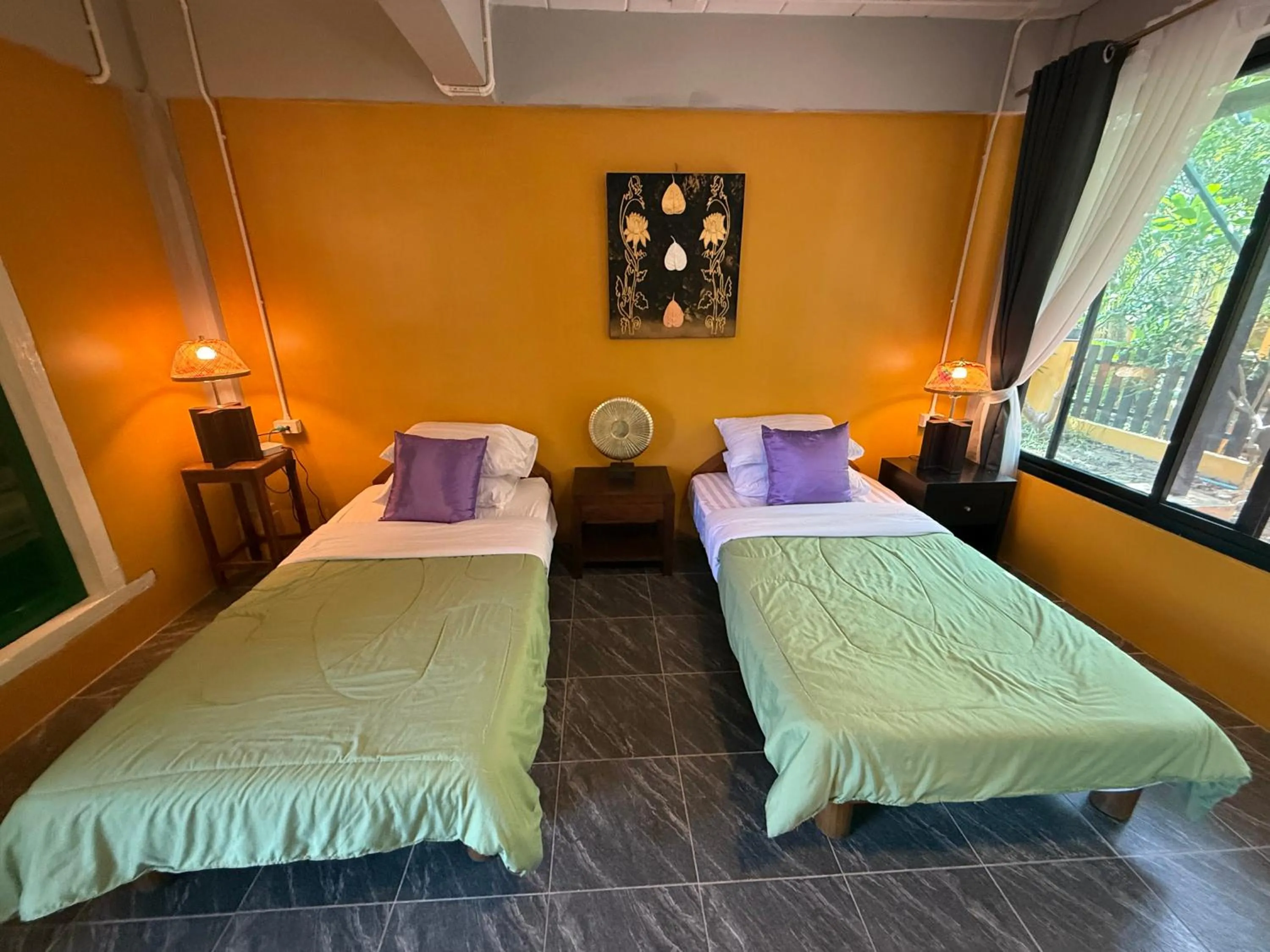 Bed in Golden Mango House