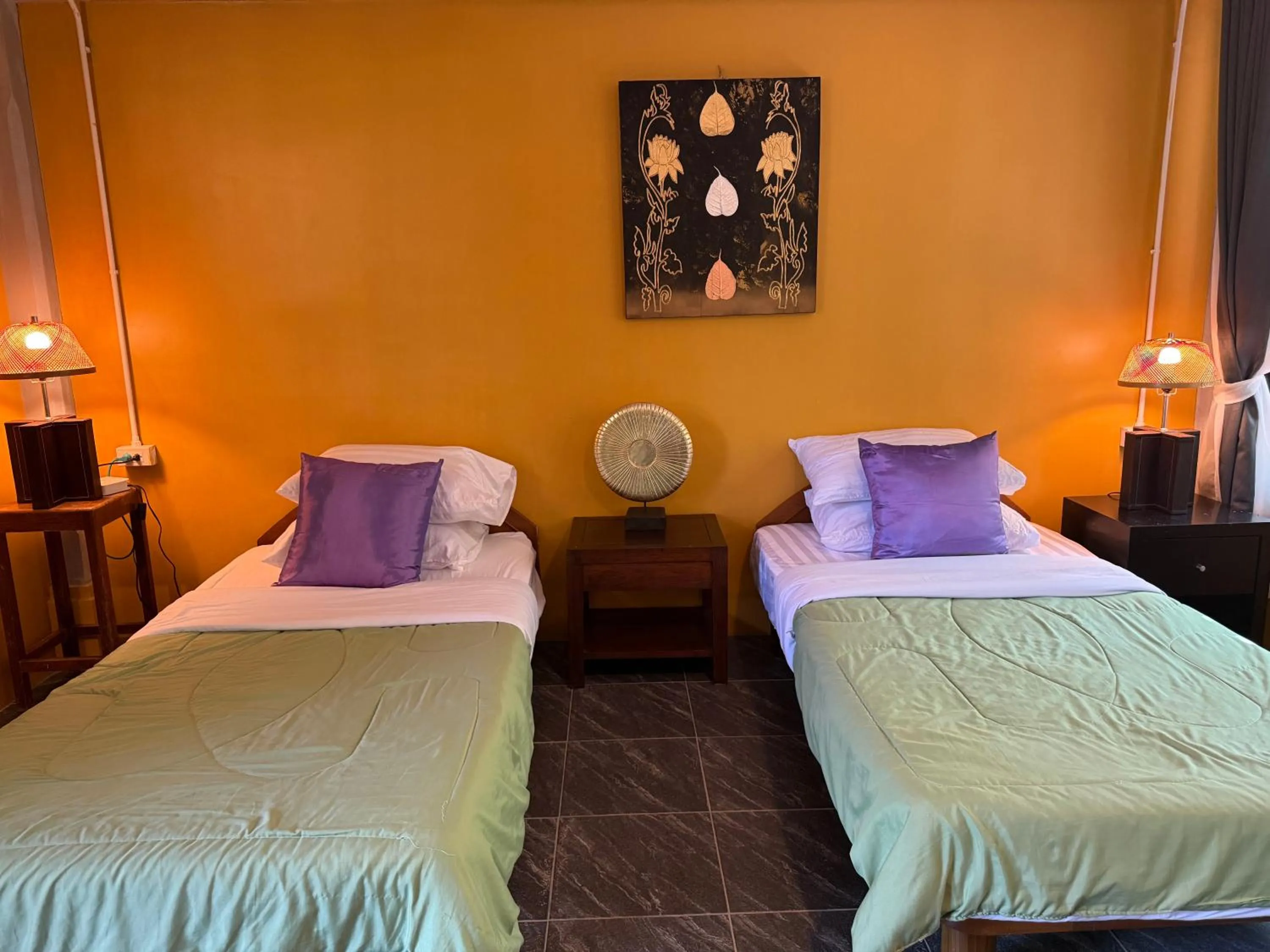 Bed in Golden Mango House