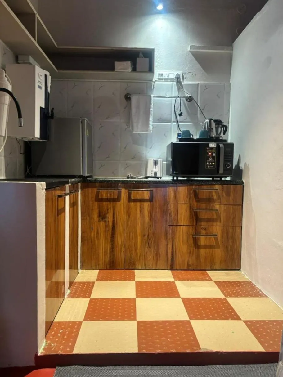 Kitchen or kitchenette in Habba Dates Villa Near Chikkaballapur
