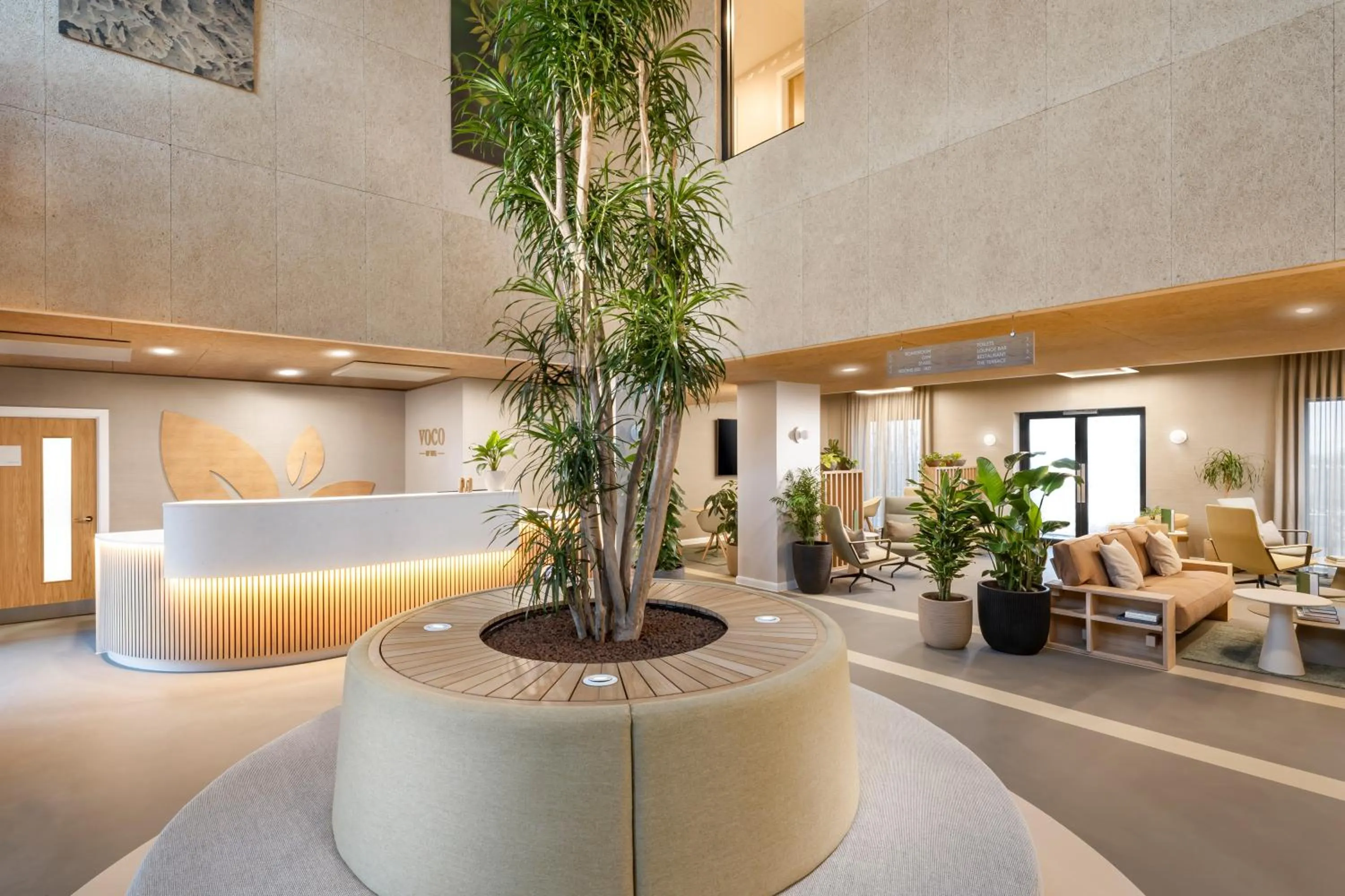 Lobby or reception in voco Zeal Exeter Science Park, by IHG