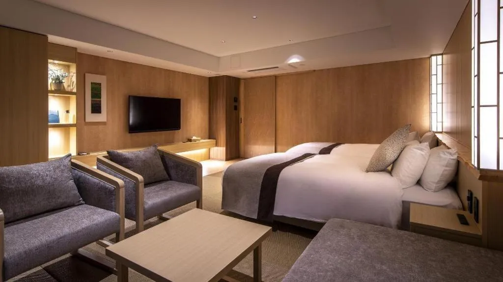 Bed in Ikenotaira Hotel