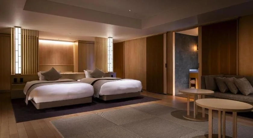 Bed in Ikenotaira Hotel