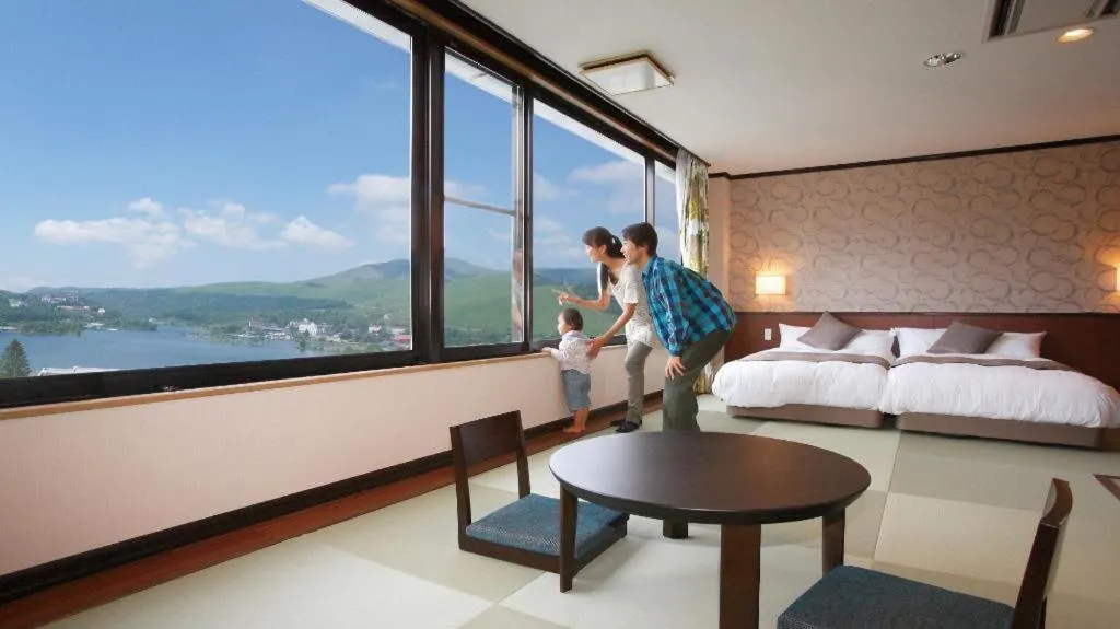 Bed in Ikenotaira Hotel