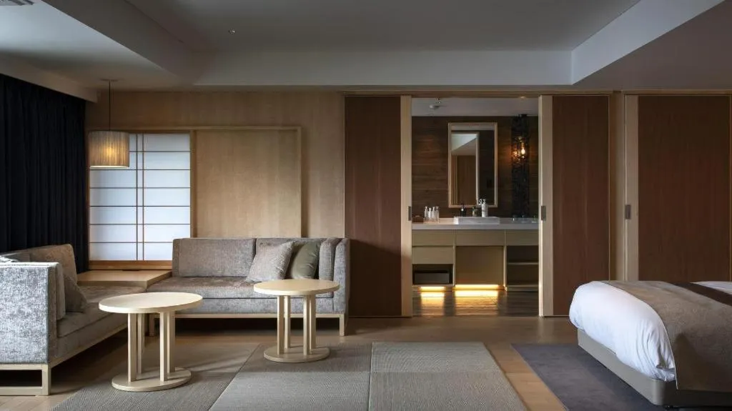 Bed in Ikenotaira Hotel