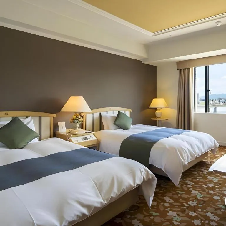 Bed in Miyazaki Kanko Hotel