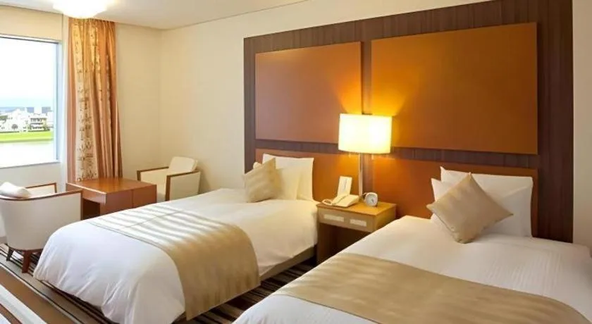 Bed in Miyazaki Kanko Hotel