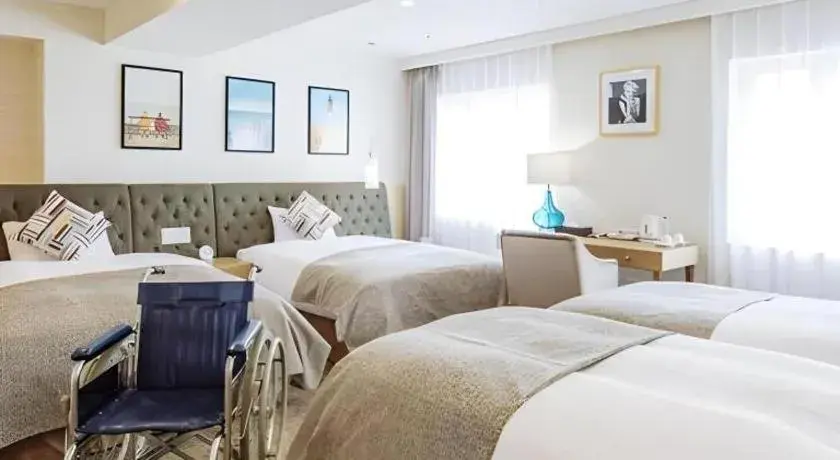 Bed in Miyazaki Kanko Hotel Bed in Miyazaki Kanko Hotel