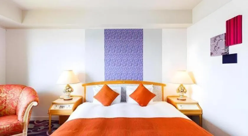 Bed in Miyazaki Kanko Hotel