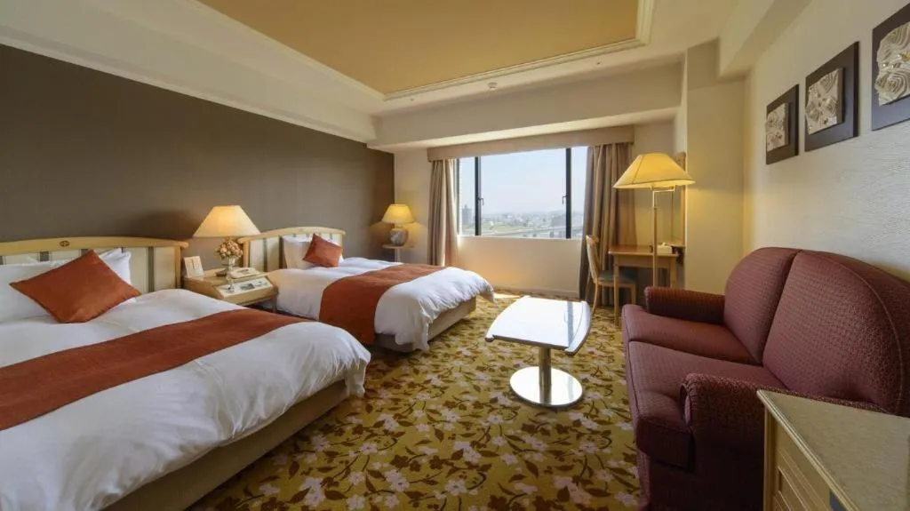 Bed in Miyazaki Kanko Hotel