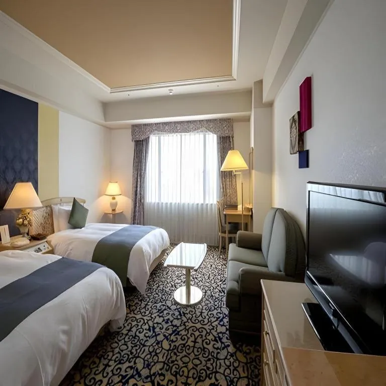 Bed in Miyazaki Kanko Hotel