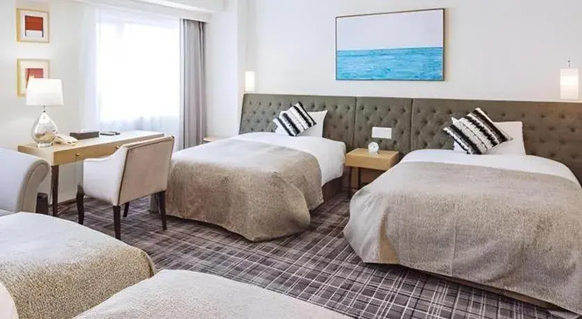 Bed in Miyazaki Kanko Hotel Bed in Miyazaki Kanko Hotel