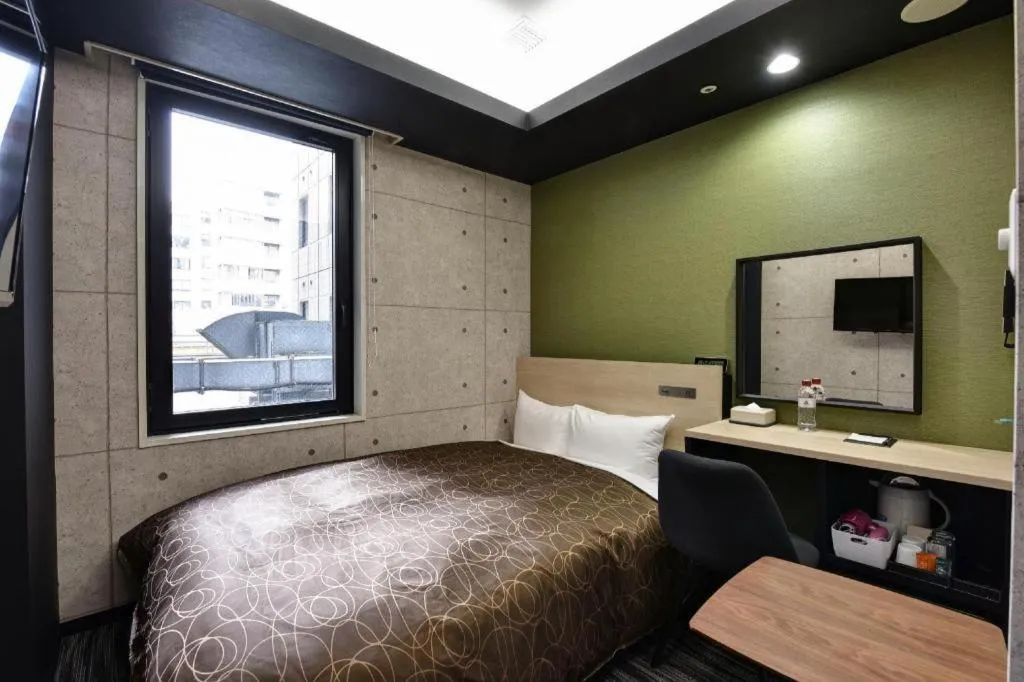 Bed in Hotel Ascent Fukuoka