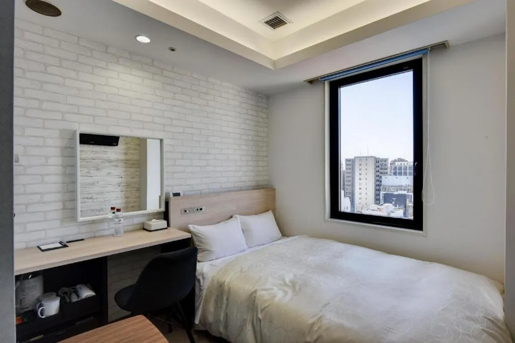 Bed in Hotel Ascent Fukuoka