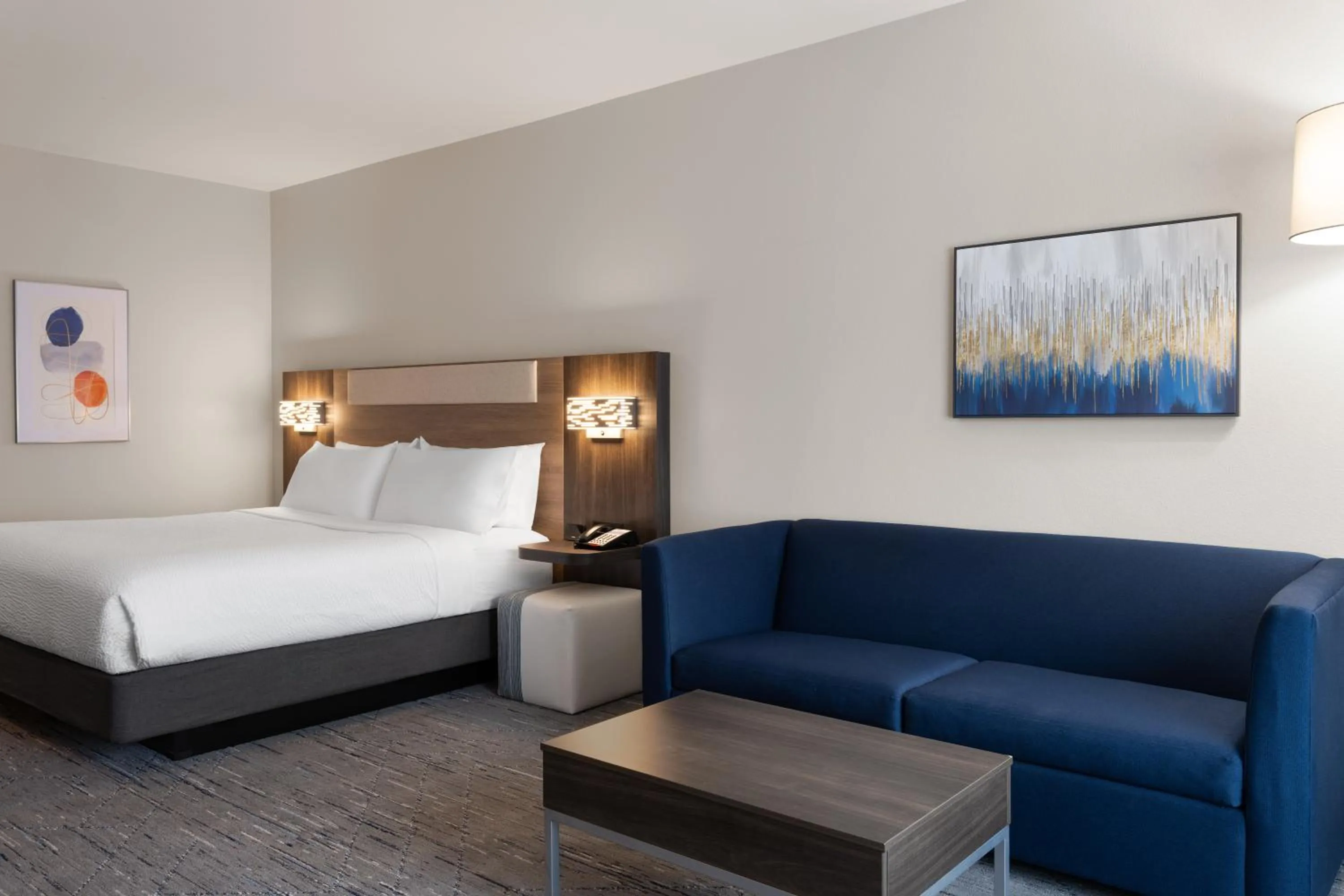 Seating area, Bed in Holiday Inn Express & Suites Meridian I-20 by IHG