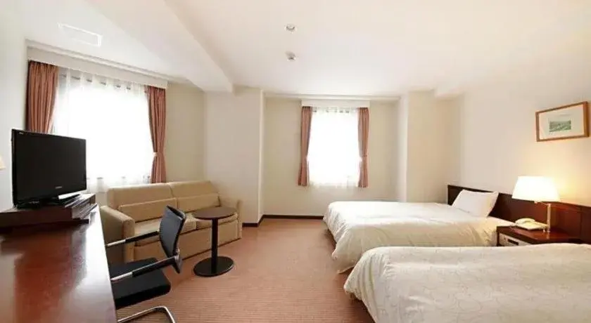 Bed in Sotetsu Fresa Inn Nagano eki Higashiguhci Bed in Sotetsu Fresa Inn Nagano eki Higashiguhci