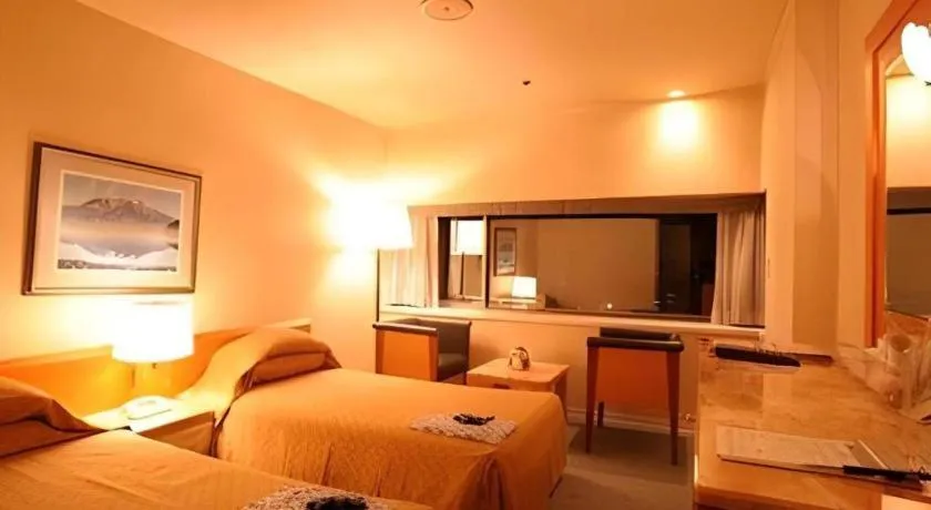 Bed in Gunma Royal Hotel