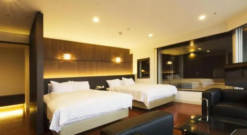 Bed in Kannawa Onsen Hotel Sansuikan Bed in Kannawa Onsen Hotel Sansuikan