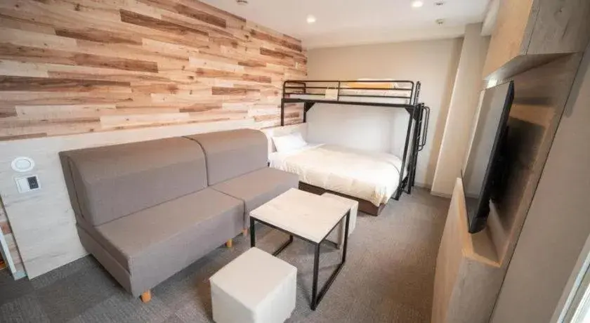 Bed in Super Hotel Hakodate Bed in Super Hotel Hakodate