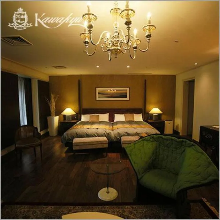 Bed in Hotel Kawakyu