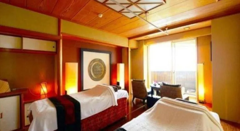 Bed in Luxury Wa Hotel Kaze No Kaori