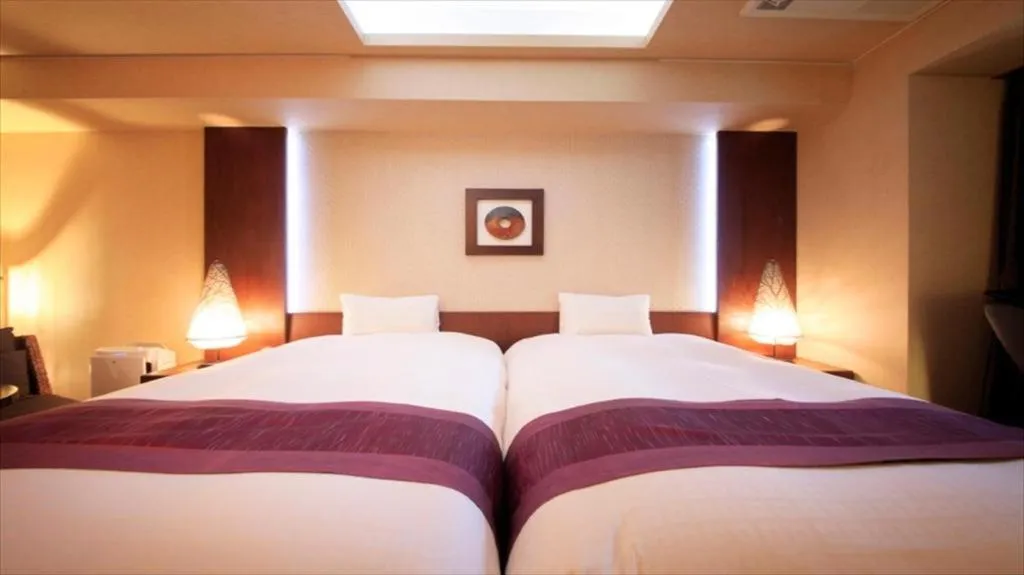 Bed in Luxury Wa Hotel Kaze No Kaori