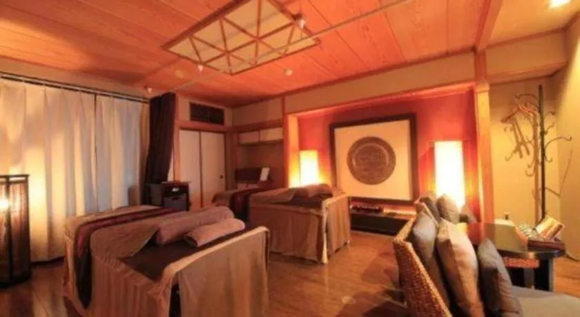 Bed in Luxury Wa Hotel Kaze No Kaori