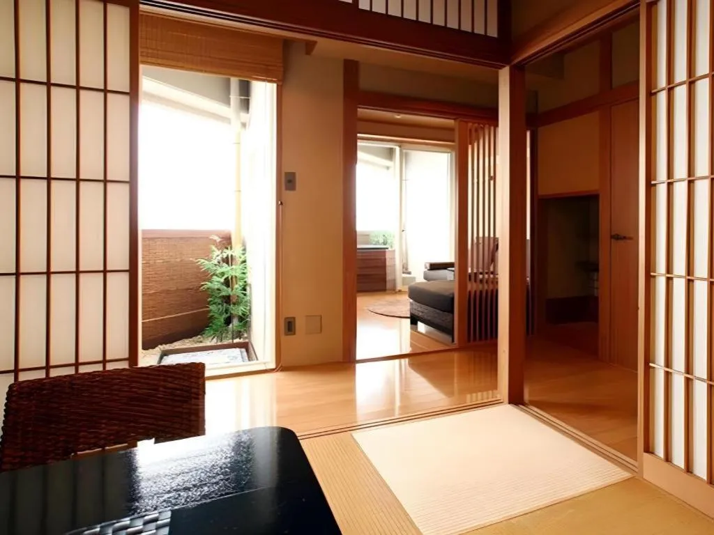 Bed in Luxury Wa Hotel Kaze No Kaori