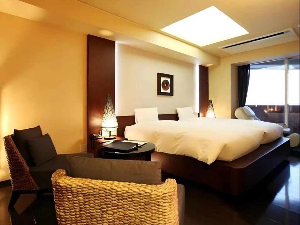 Bed in Luxury Wa Hotel Kaze No Kaori