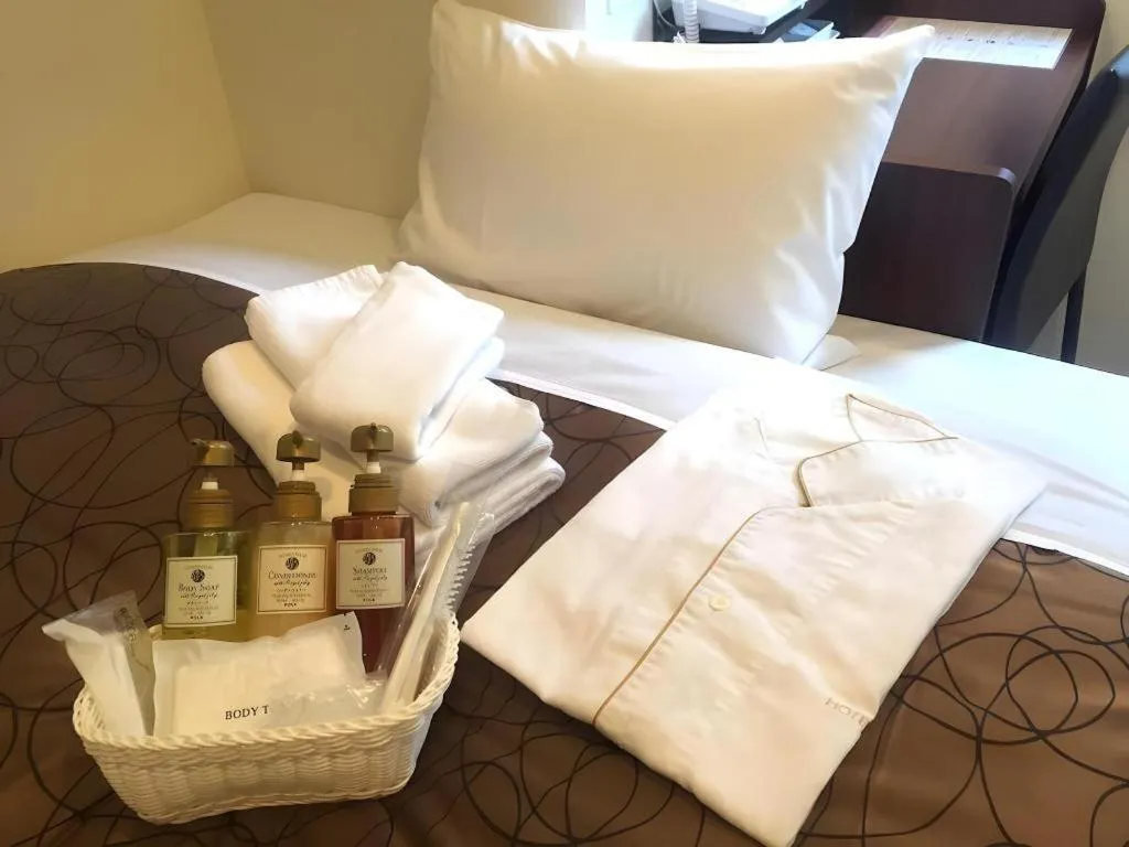 Bed in Hotel-Kyoto Base