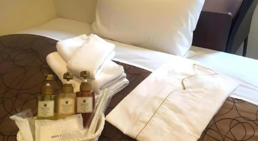 Bed in Hotel-Kyoto Base