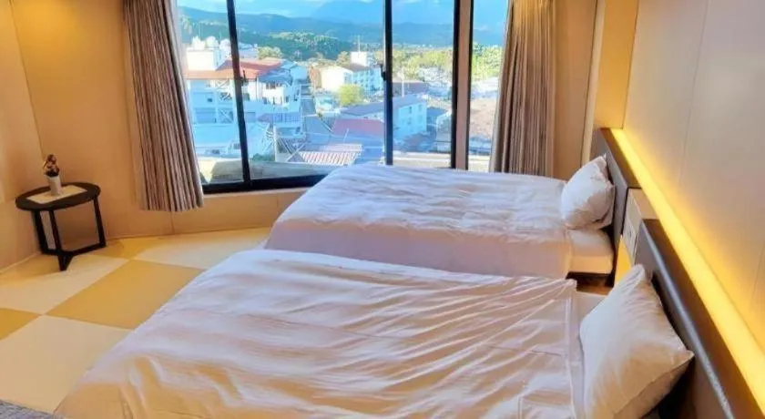 Bed in Hotel Matsumotoro