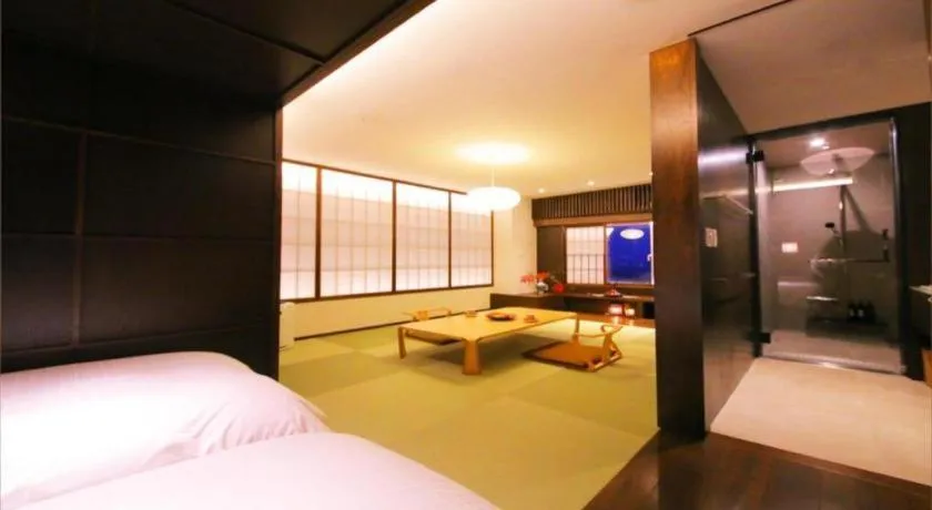 Bed in Hotel Matsumotoro