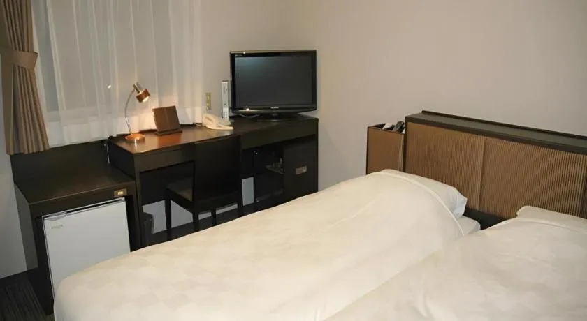 Bed in Green Hotel Yes Nagahama Minatokan