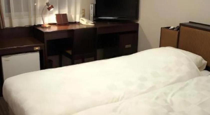 Bed in Green Hotel Yes Nagahama Minatokan