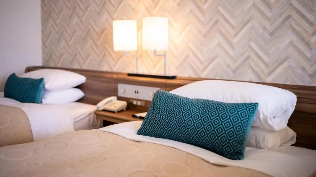 Bed in Hotel Harvest Hamanako