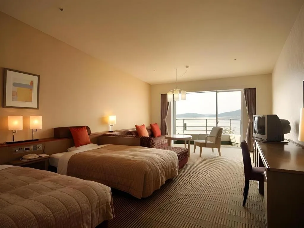 Bed in Hotel Harvest Hamanako