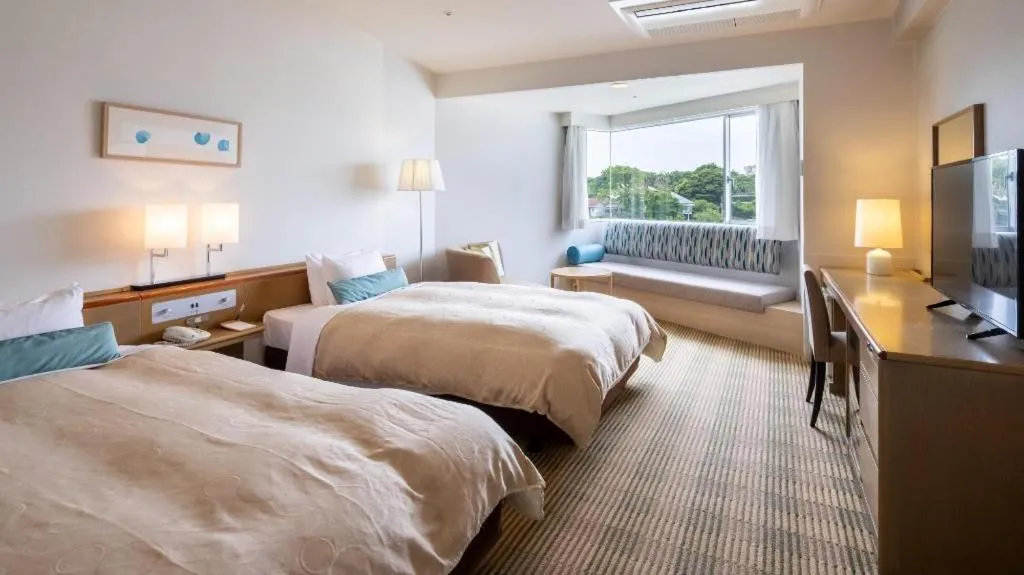 Bed in Hotel Harvest Hamanako