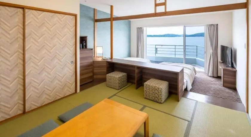 Bed in Hotel Harvest Hamanako