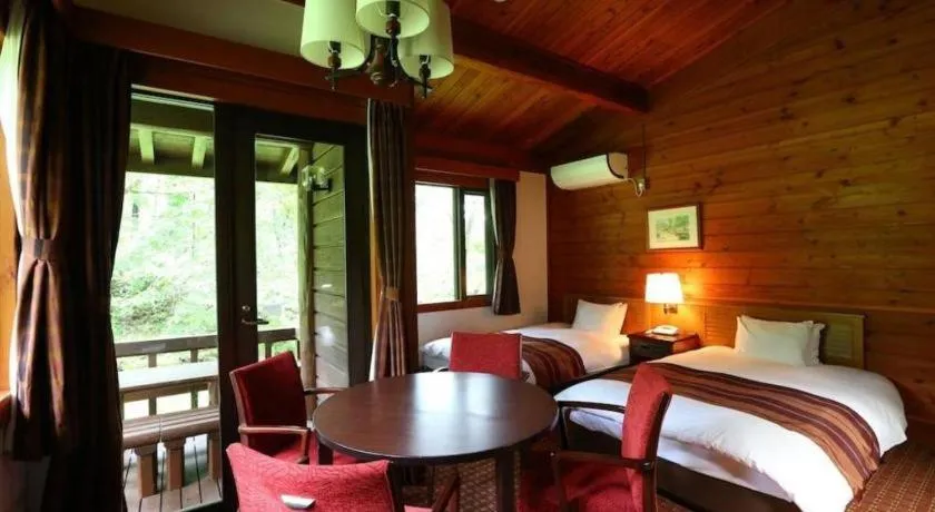 Bed in Hotel Harvest Tateshina