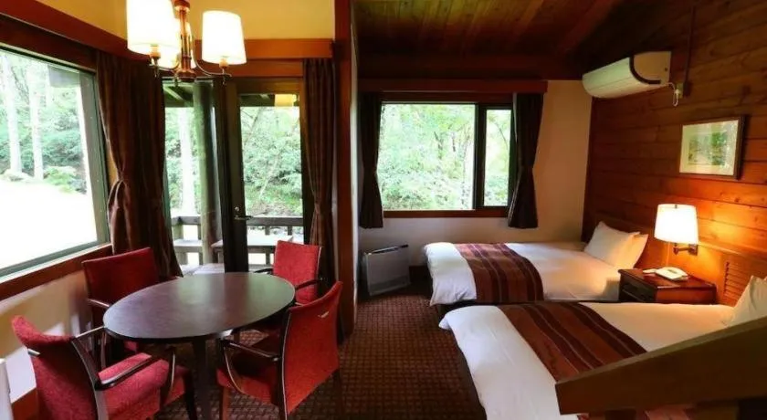 Bed in Hotel Harvest Tateshina