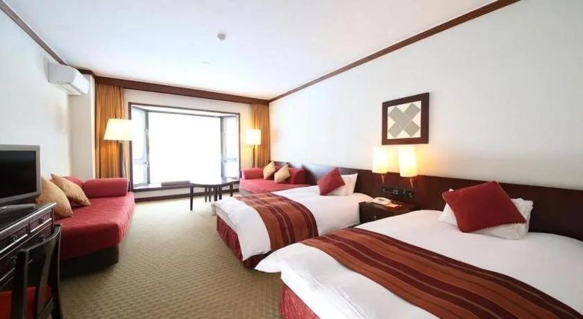 Bed in Hotel Harvest Tateshina