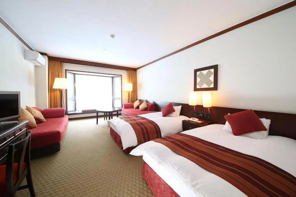 Bed in Hotel Harvest Tateshina