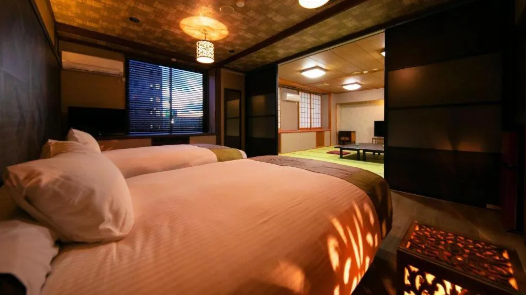 Bed in Green Hotel Yes Omihachiman