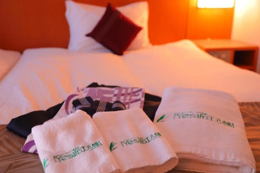 Bed in Green Hotel Yes Omihachiman