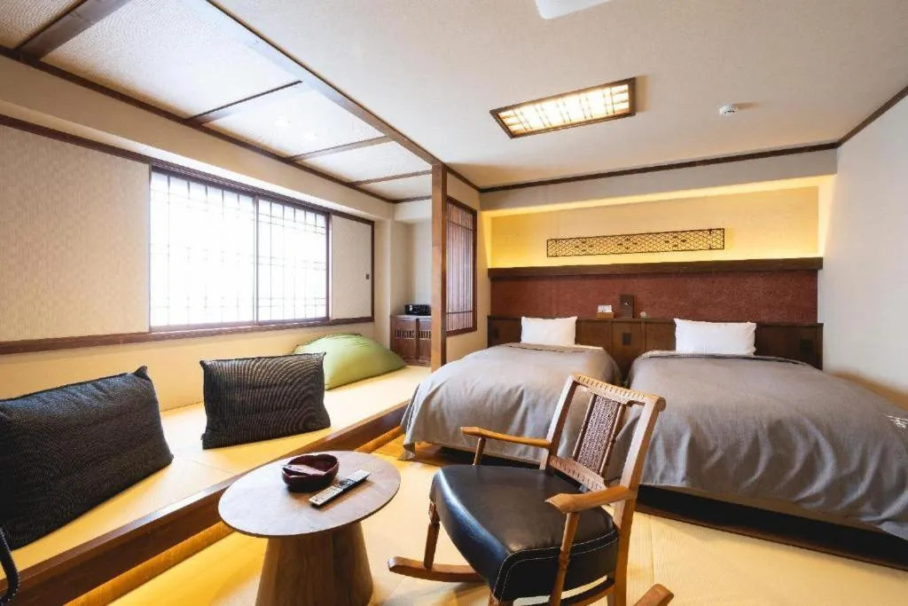 Bed in Otaru Furukawa Hotel