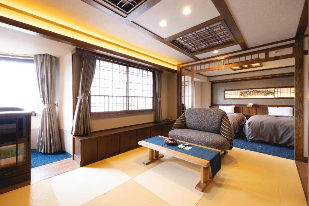 Bed in Otaru Furukawa Hotel