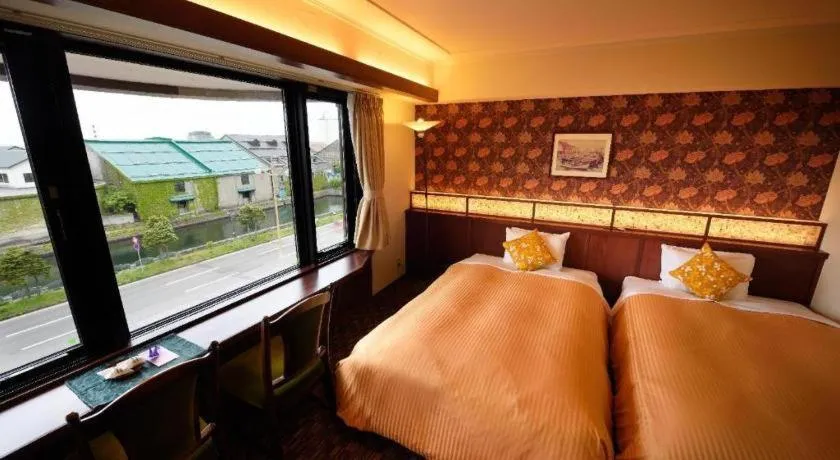 Bed in Otaru Furukawa Hotel