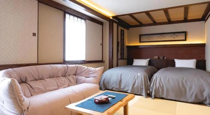 Bed in Otaru Furukawa Hotel