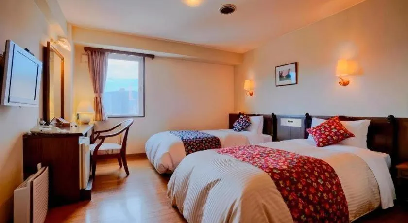 Bed in Otaru Furukawa Hotel