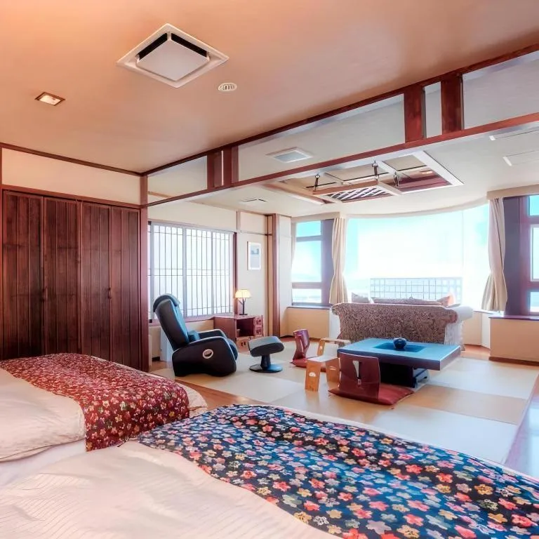 Bed in Otaru Furukawa Hotel